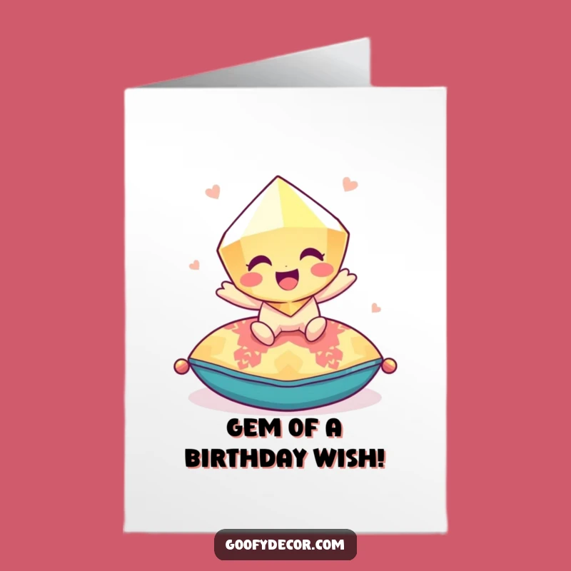 Free Printable Giggling Gem Birthday Card - Fun & Bouncy Download