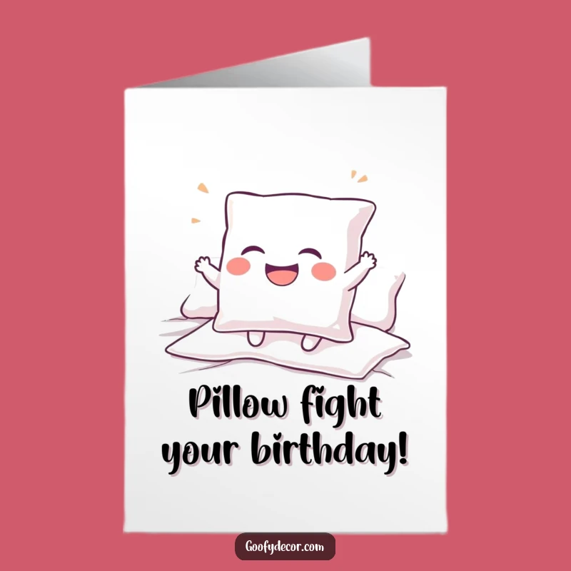 Free Printable Giggling Pillow Birthday Card Fun: Comfy Humor, DIY Gift