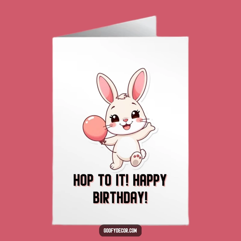 Funny Free Printable Bunny Birthday Card - Downloadable & Print at Home Fun