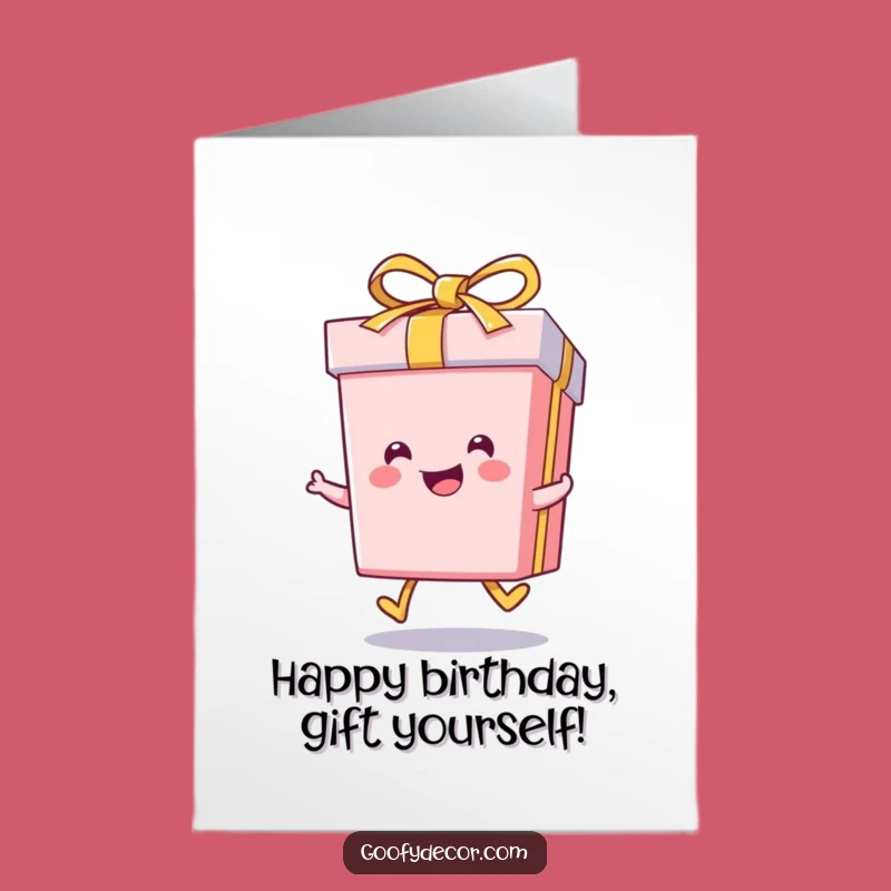 Free Printable Kawaii Gift Box Birthday Card - Skipping With Joy Downloadable Funny Gift