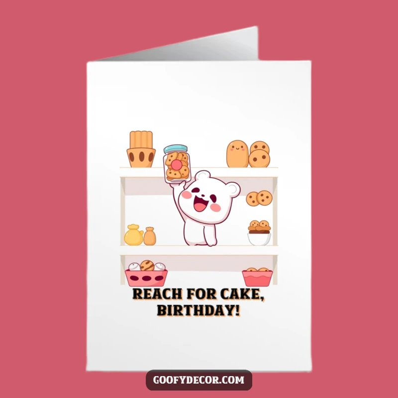 Free Printable Birthday Card: Cookie Jar Quest! Funny Downloadable Gift for Sweet Celebrations
