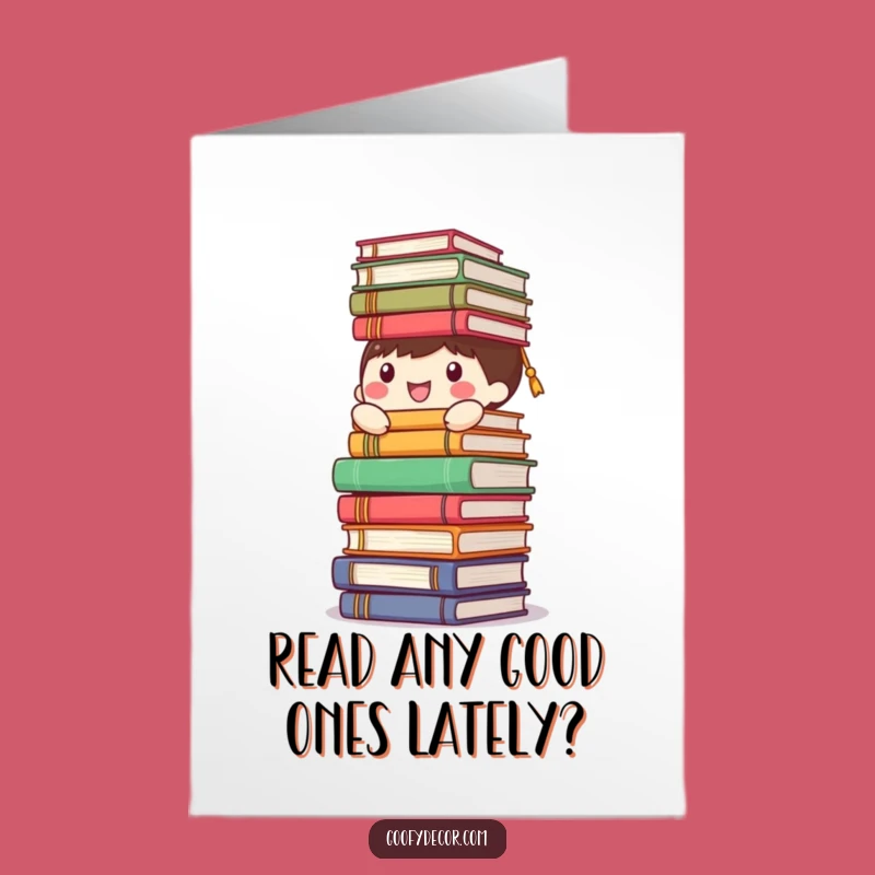 Free Printable Birthday Card: Book Balance Humor Funny Downloadable