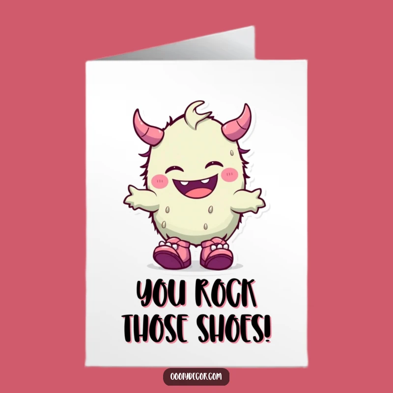Free Printable Congratulations Card: Kawaii Monster Mismatched Joy - Funny Downloadable