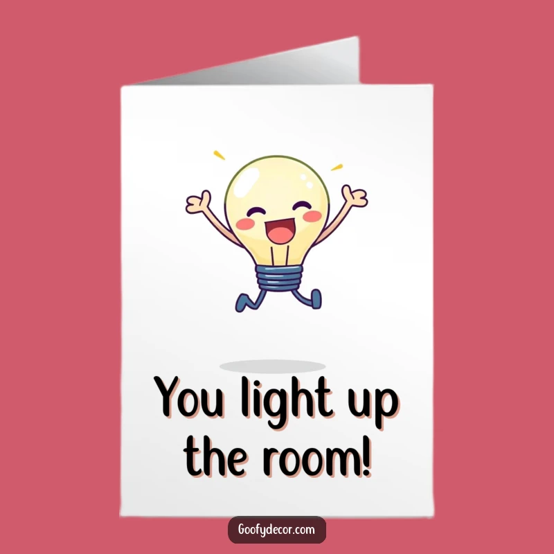 Free Printable Kawaii Lightbulb Congrats Card - Bright Leap of Success Downloadable