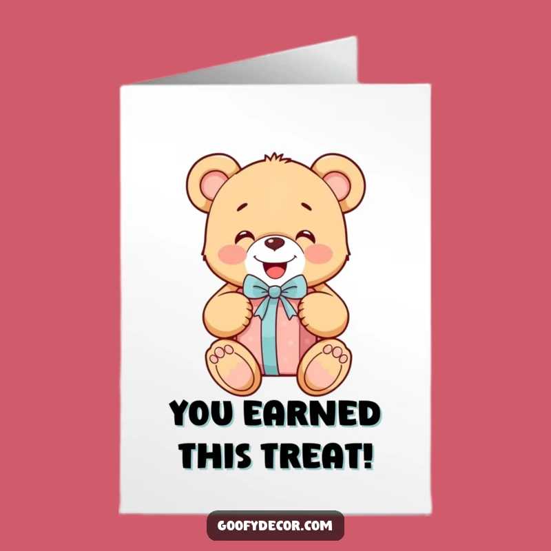 Free Printable Teddy Bear Gift Congrats Card - Happy & Funny Download