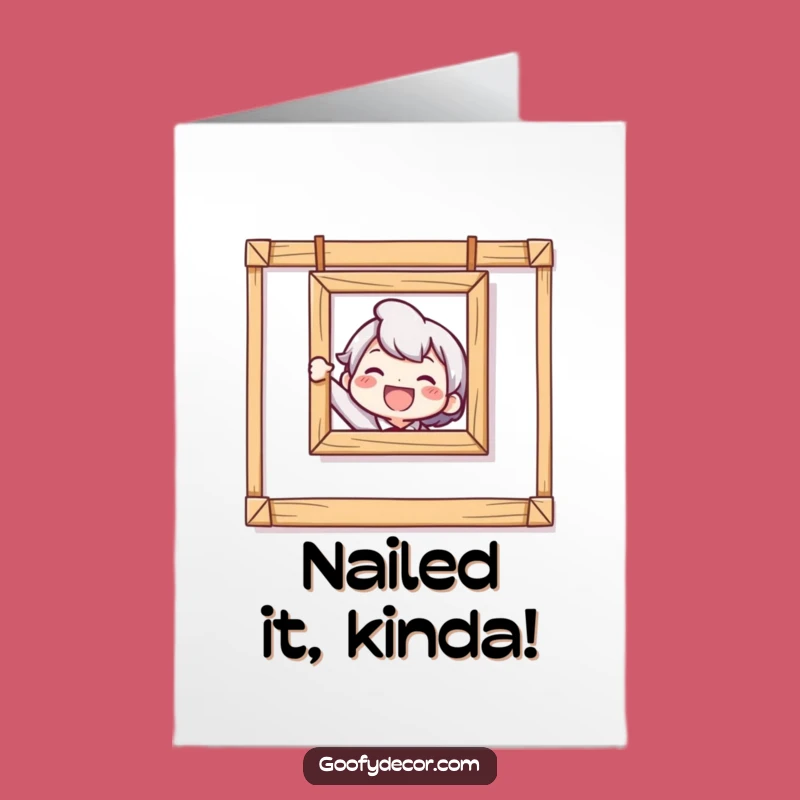 Free Printable Congrats Card: Crooked Picture, Celebrate Imperfect Success!