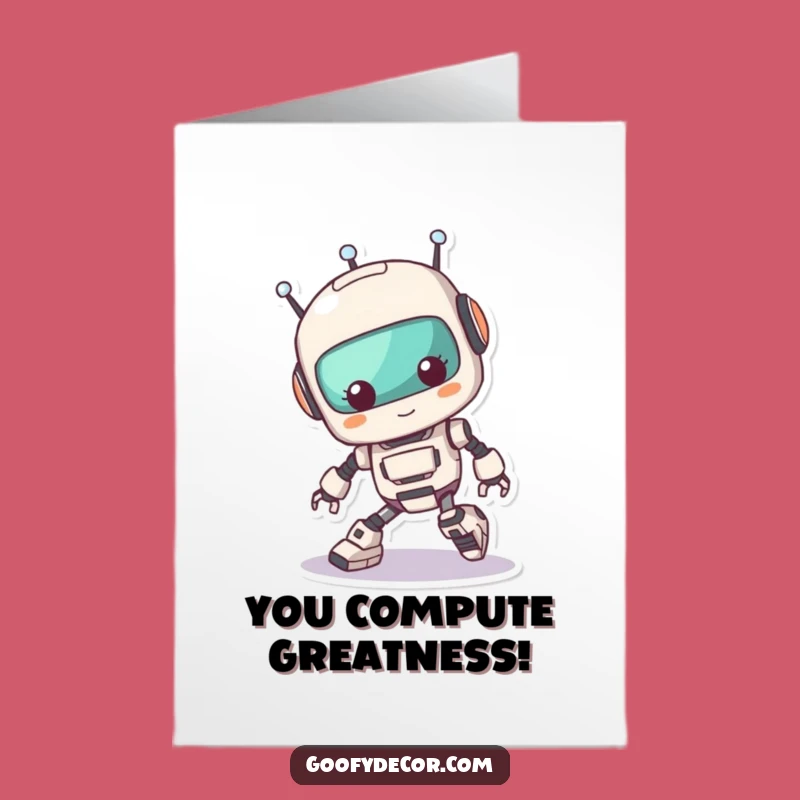 Free Printable Congrats Card: Robot Tripping Funny Downloadable Gift