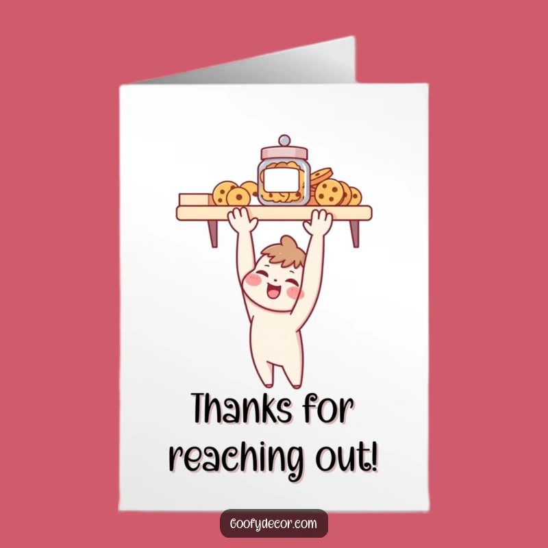 Free Printable Thank You Card: Cookie Jar Appreciation, Funny Downloadable Gift