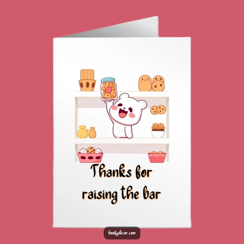 Free Printable Thank You Card: Cookie Jar Reward! Funny Downloadable Gift for Kindness