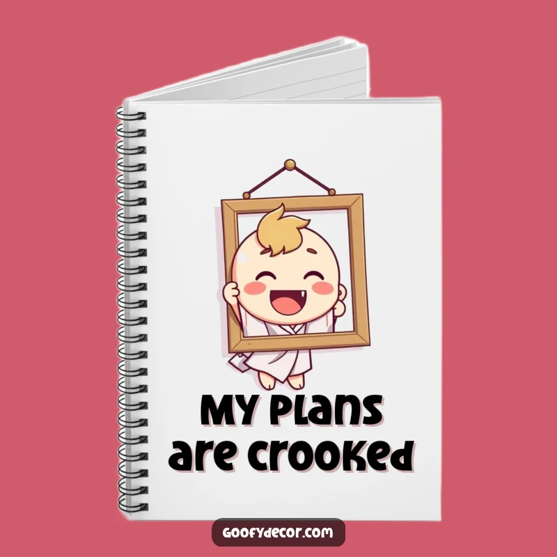 Funny Crooked Picture Notebook - Hilarious Journal for Decor Ideas