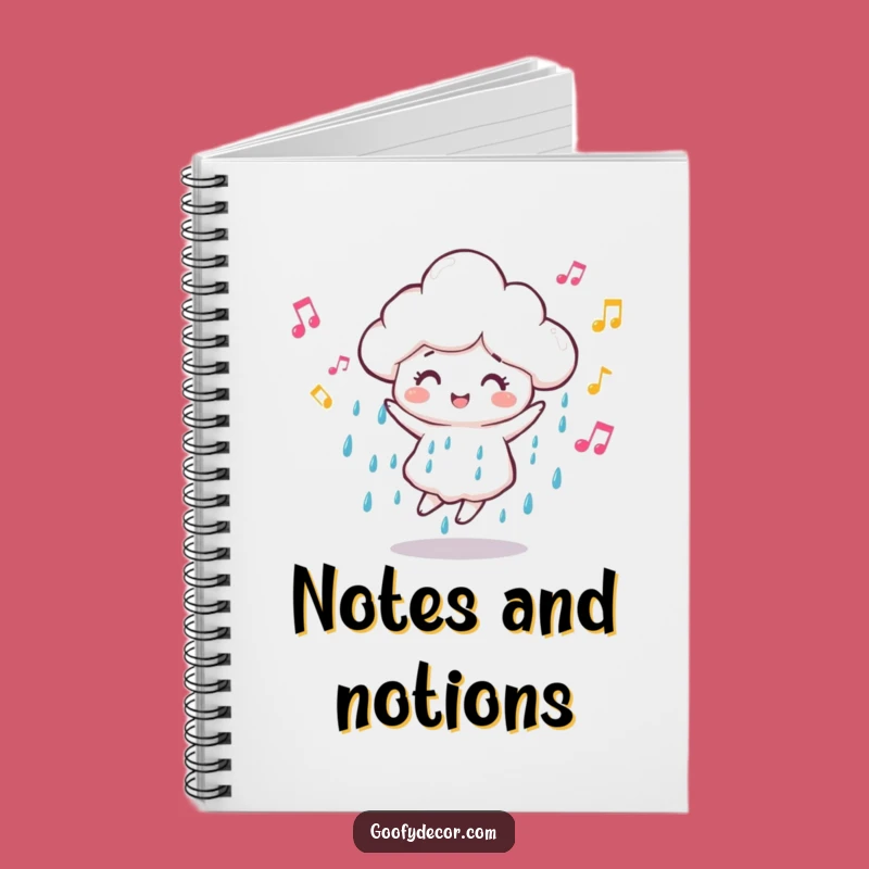 Funny Dancing Cloud Notebook - Jot Down Your Musical Ideas!