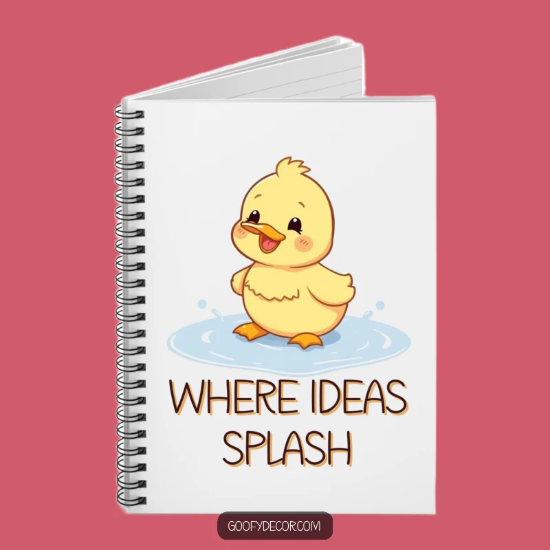 Funny Duckling Splashing Notebook: Jot Down Ideas with Joy - Giftable