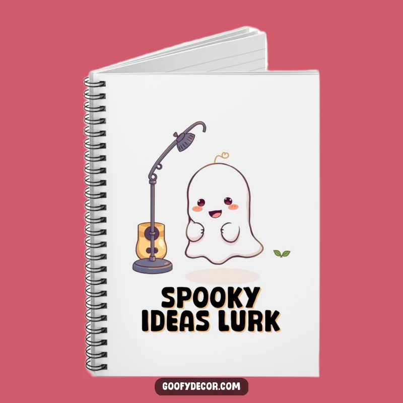 Funny Ghostly Notebook: Playful Character Hiding Design, Perfect Funny Gift for Note-Takers