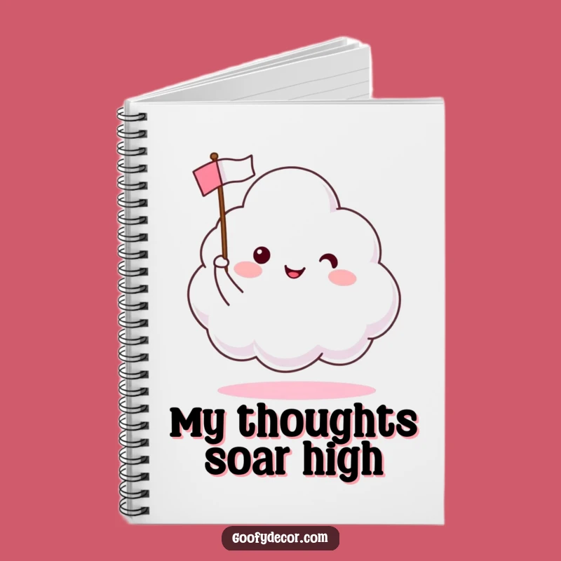 Funny Happy Cloud Notebook: Jot Notes with Joy, Waving Flags, a Fun Writing Gift