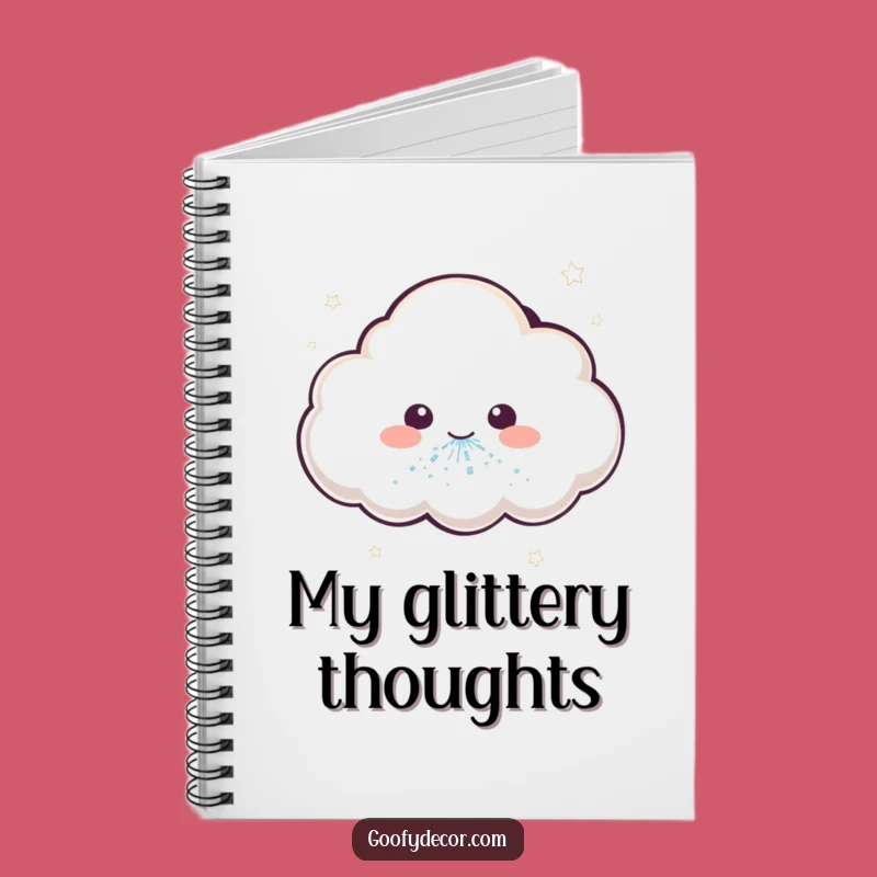 Funny Kawaii Cloud Notebook: Glitter Sneeze for Your Magical Notes