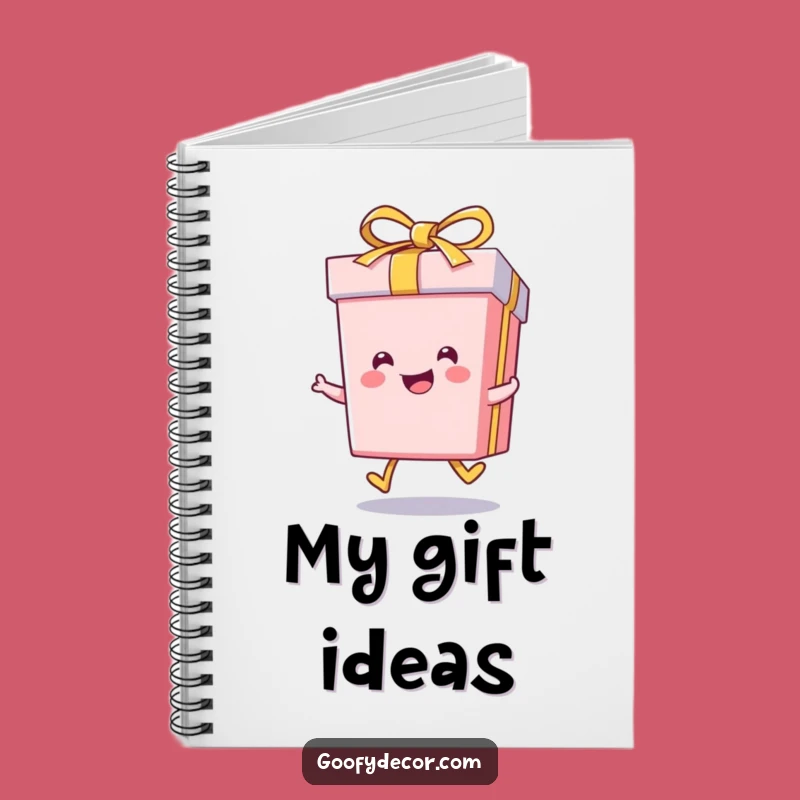 Funny Kawaii Gift Box Skip Notebook: Jot Down Happy Thoughts - Great Funny Gift!