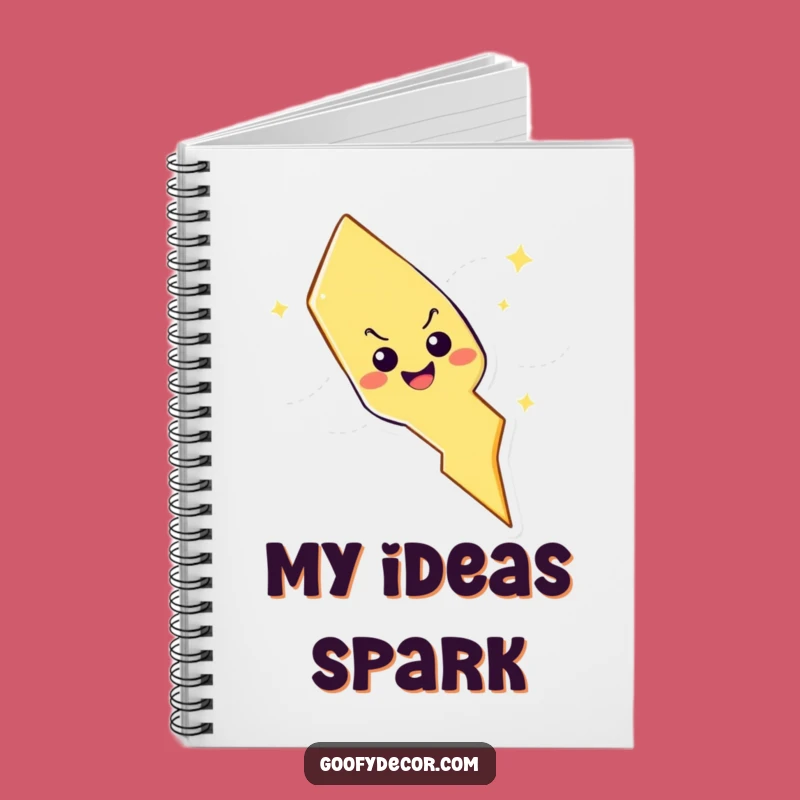 Funny Lightning Bolt Notebook: Playful Character for Jotting Down Energetic Ideas