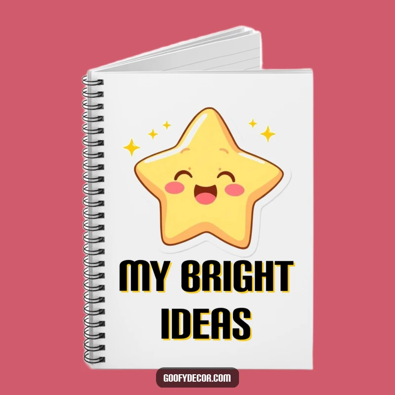 Funny Star Notebook: Jot Down Ideas with a Winking Character