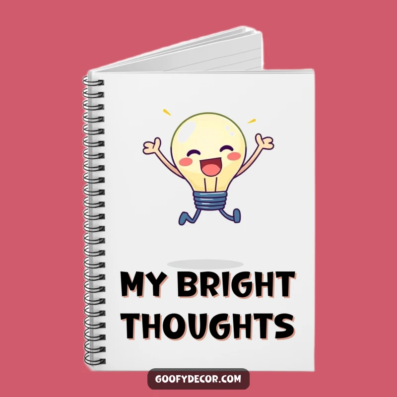 Funny Kawaii Lightbulb Leap Notebook: Capture Bright Ideas - Great Gift!
