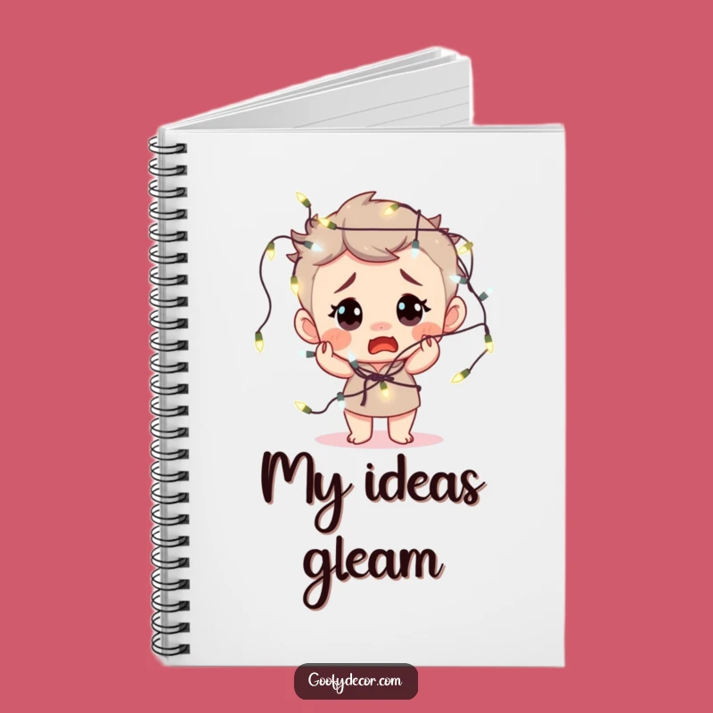 Funny Fairy Lights Notebook - Hilarious Journal for Holiday Plans