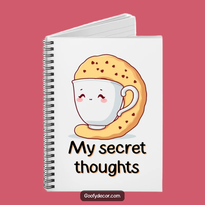 Funny Shy Teacup Notebook: Hiding Character Journal, Perfect Funny Gift