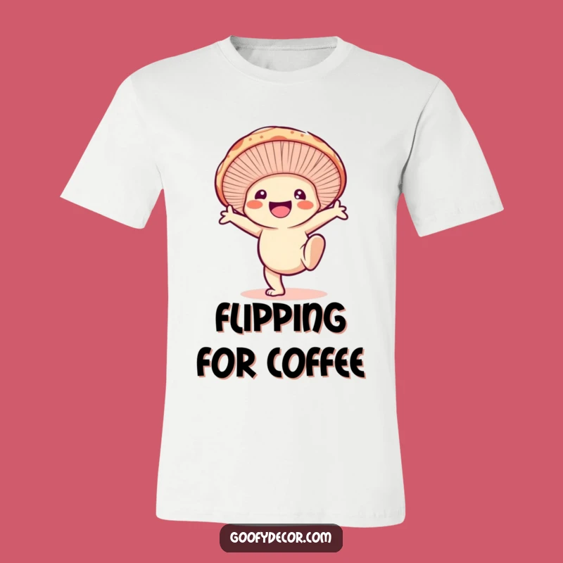 Funny Mushroom Cartwheel T-Shirt: Active Fun, Vibrant Tee, Great Funny Gift