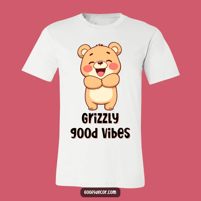 Funny Bear Hug T-Shirt: Share the Love with This Big Bear, Ideal Funny Gift!