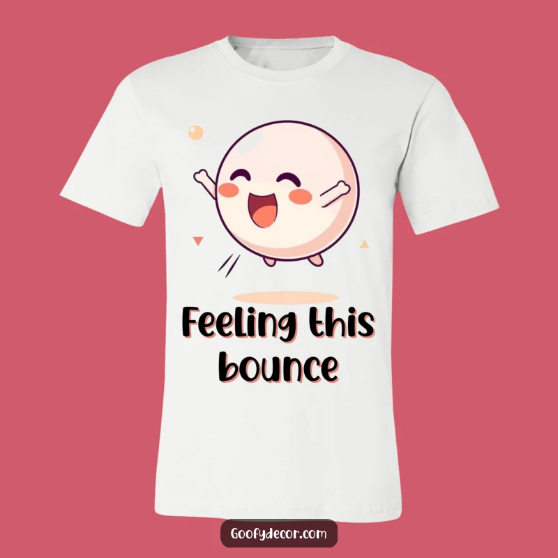 Funny Kawaii Bouncing Ball T-Shirt: Tumbling Character Graphic Tee