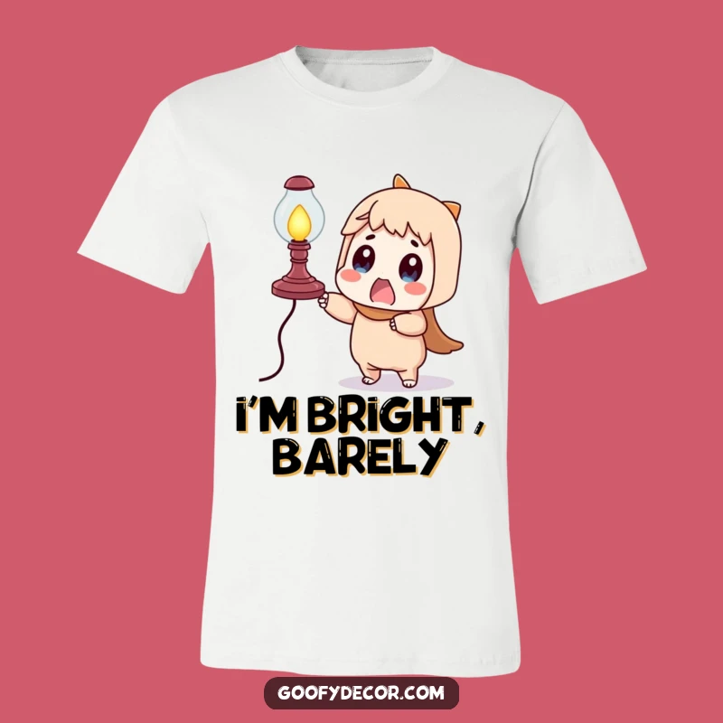 Funny Surprised Character Lamp Wobble T-Shirt - Hilarious Apparel for Laugh Lovers