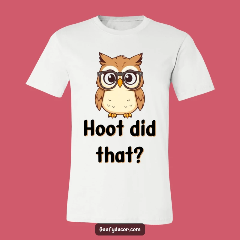 Funny Surprised Owl Reading Glasses T-Shirt: A Hilarious Intellectual Gift