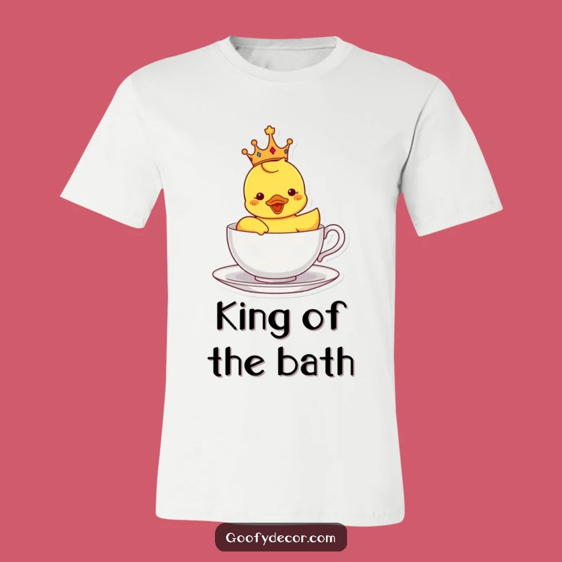 Funny Rubber Ducky T-Shirt: Sail Your Day with Royal Amusement