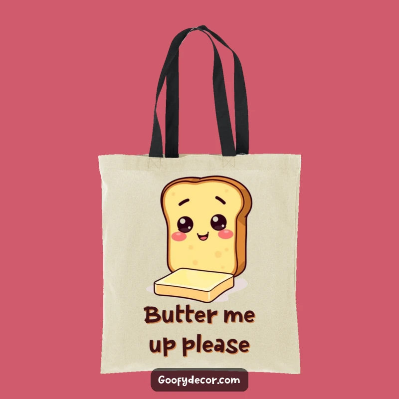 Funny Toast Butter Slide Tote: Carry Your Laughs, Stylish & Breakfast Funny Gift