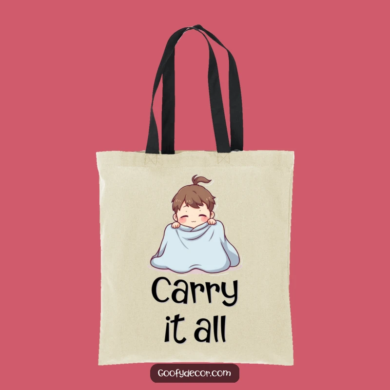 Funny Tote Bag: Giant Blanket Folding - Hilarious Chore Gift