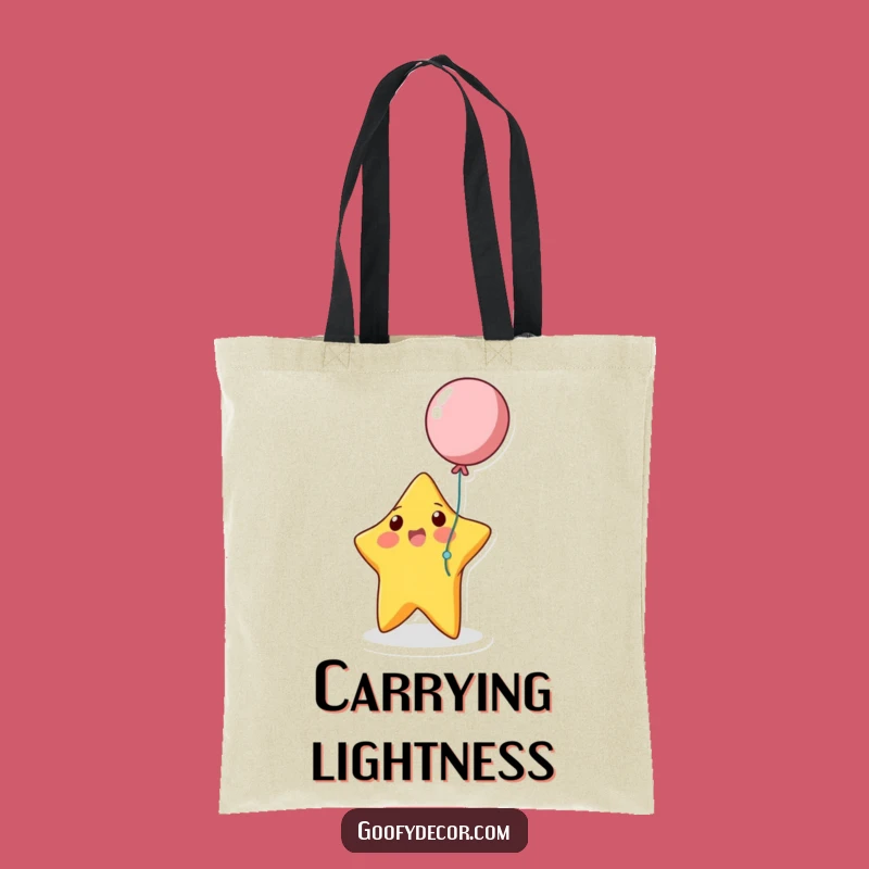 Bouncing Star Tote Bag: Playful Balloon Fun, Chic Carryall