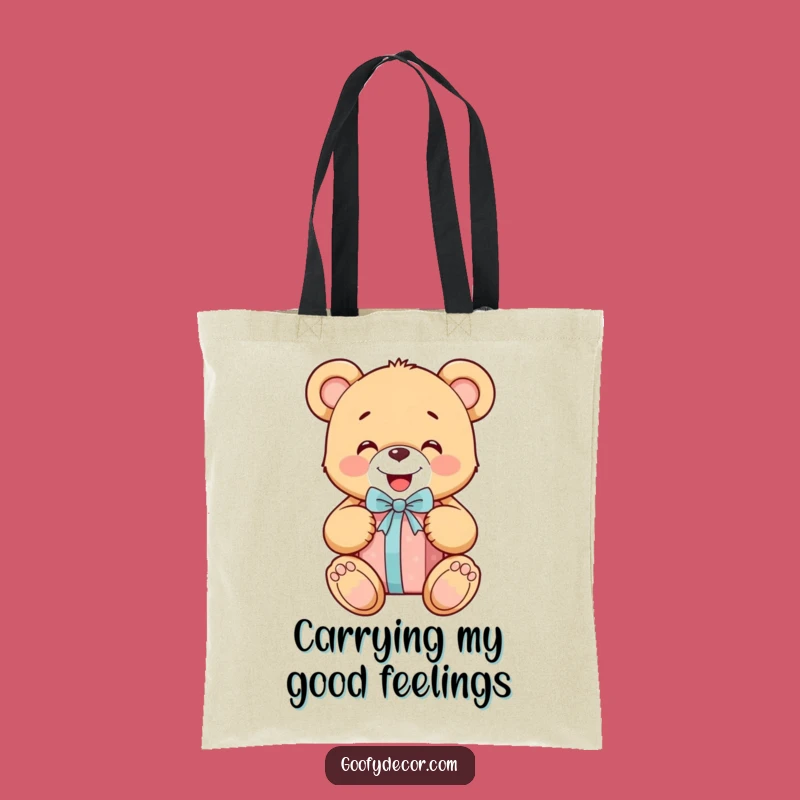 Funny Teddy Bear Tote Bag: Carry Your Joyful Gifts!