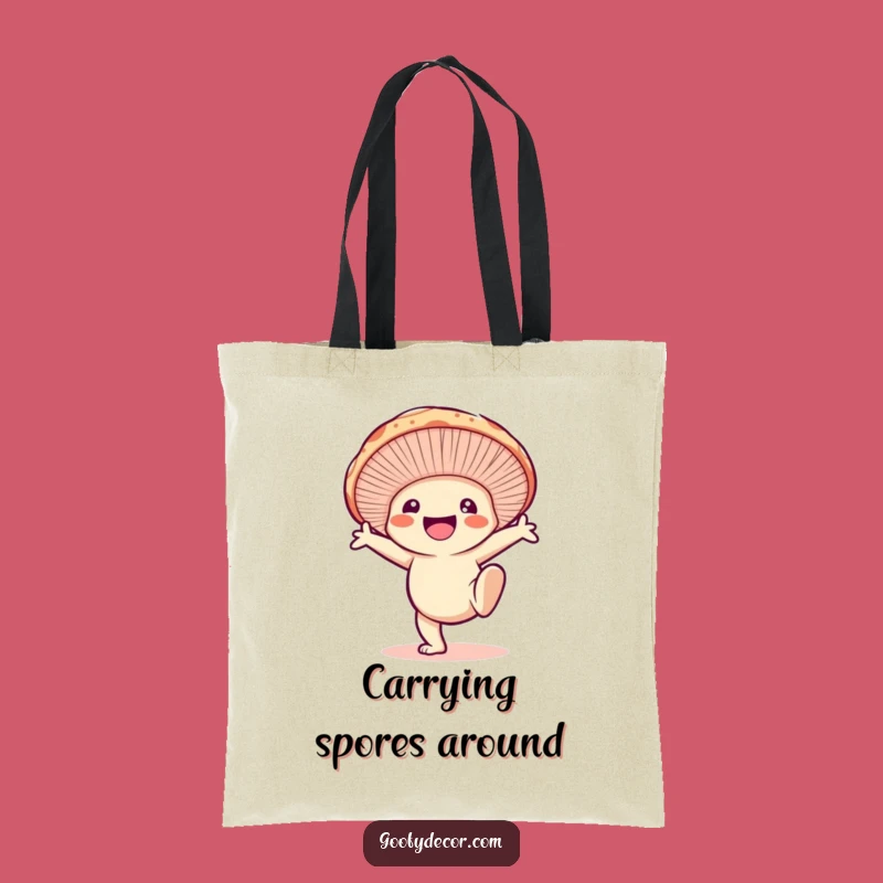 Funny Mushroom Cartwheel Tote: Carry Your Fun, Stylish & Active Funny Gift