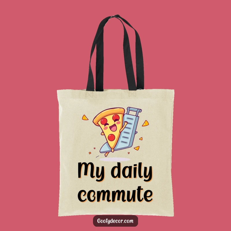 Funny Pizza Grater Tote Bag: Chic Giggling Slice Carry-All, Superb Funny Gift