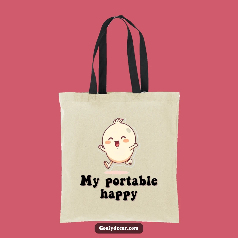 Funny Skipping Character Tote Bag: Carry Your Joy Everywhere You Go