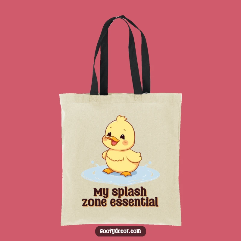 Funny Duckling Splashing Tote Bag: Carry Your Fun - Ideal Gift