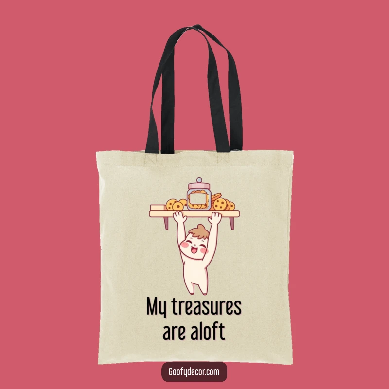 Funny Tote Bag: Cheerful Character Cookie Jar Adventure, Practical & Humorous Gift
